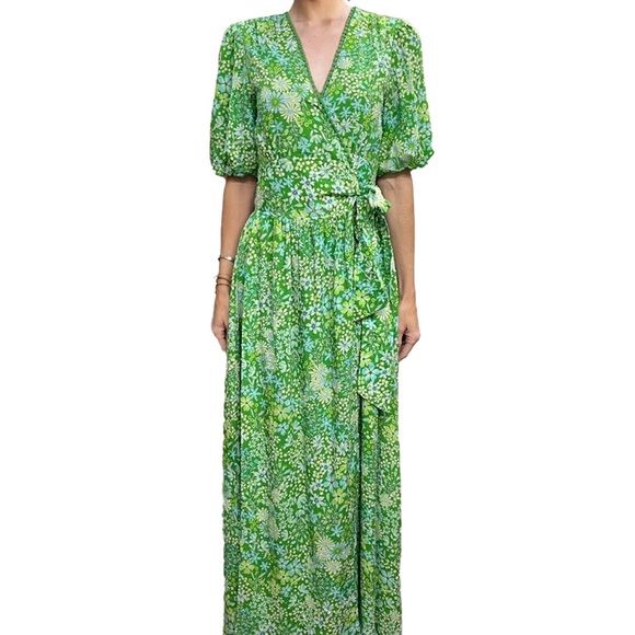 BTFL-Life Kyla Green Wrap Maxi Dress NWT - Picture 5 of 11